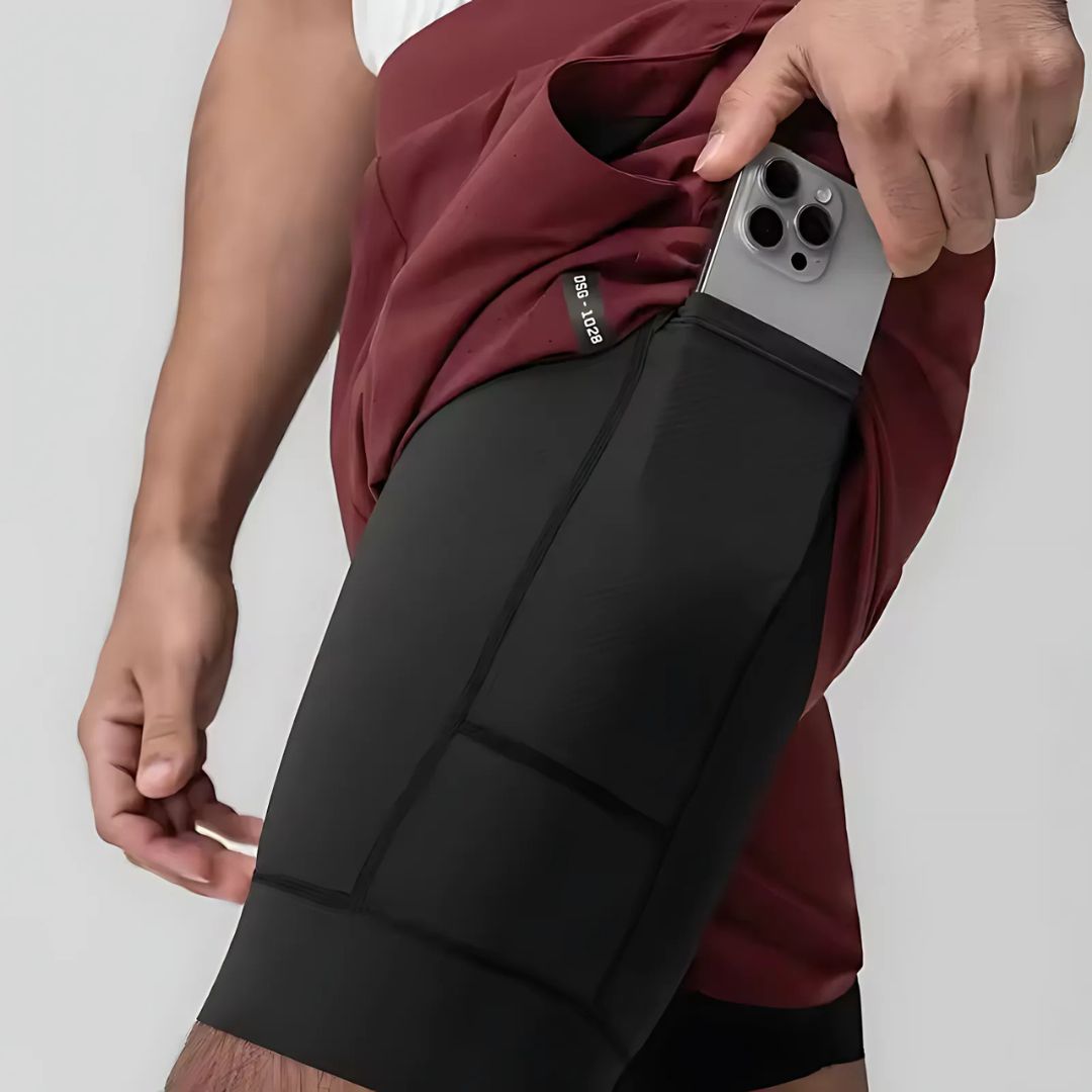 AeroFlex | Dubbellaags Trainingsshort