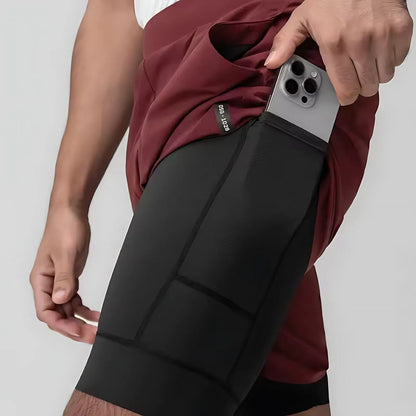 AeroFlex | Dubbellaags Trainingsshort